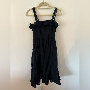 JCrew Size 2 Black Eyelet Dress